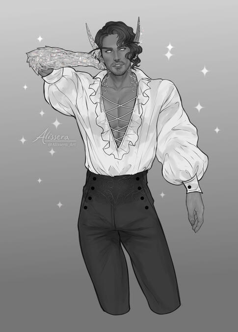 'Blue Rose' (Noctessa_Art, Twitter)